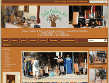Tablet Screenshot of dakarfashionart.com